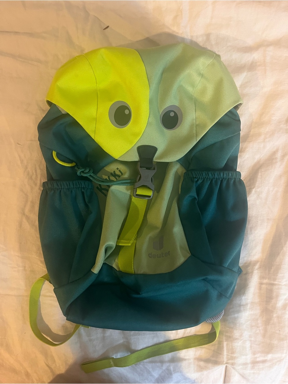 Kids' Teal & Lime Animal Face Backpack - Playful Daypack